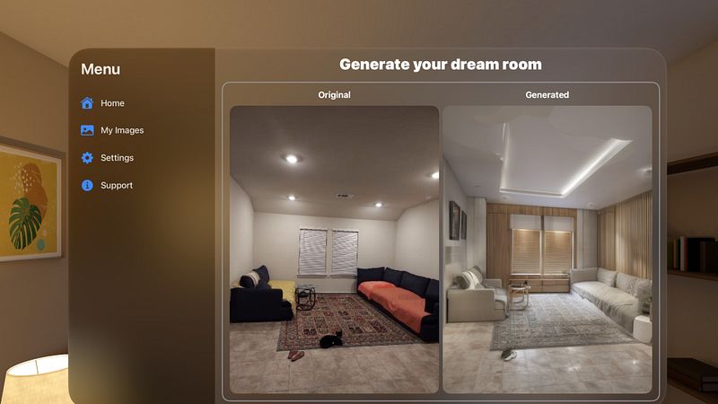 Interior With AI Room Designs