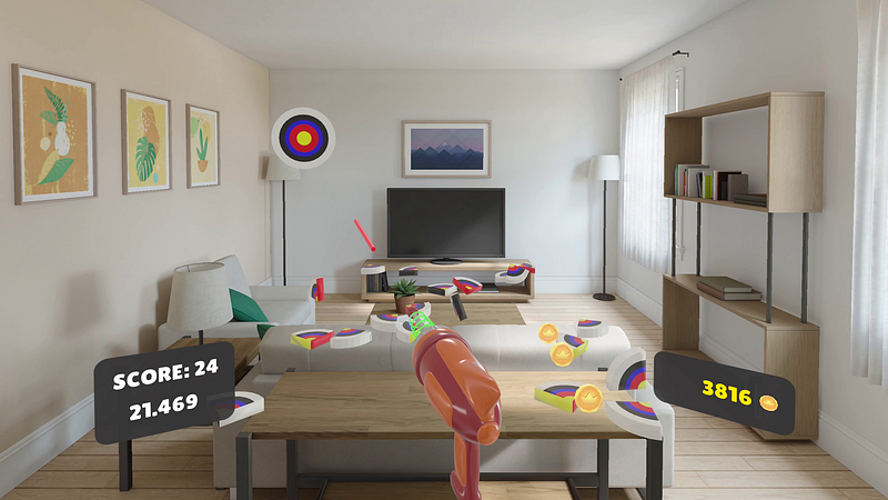 Laser Guns for Vision Pro